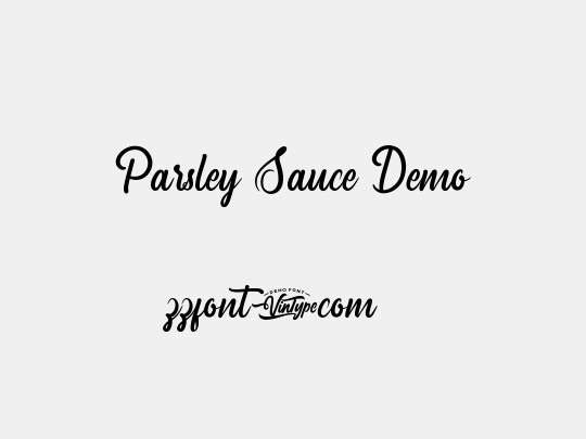 Parsley Sauce Demo
