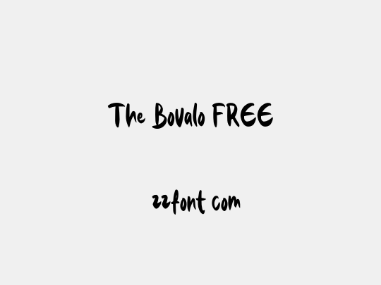 The Bovalo FREE