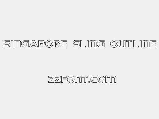 Singapore Sling Outline