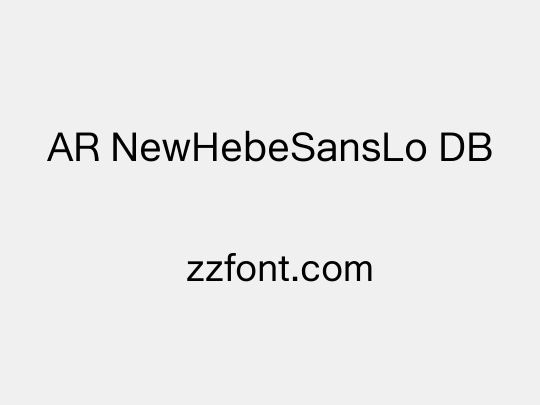 AR NewHebeSansLo DB