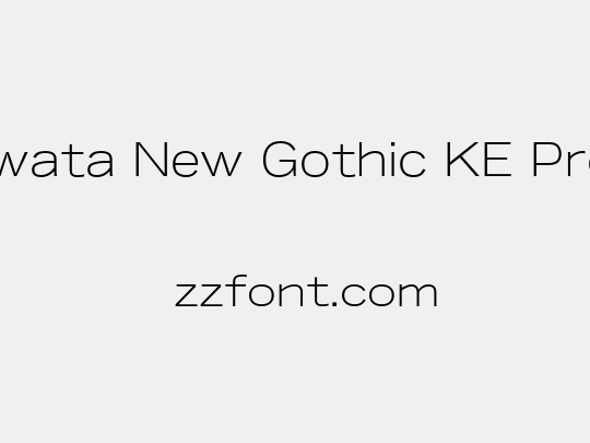 Iwata New Gothic KE Pro
