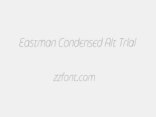 Eastman Condensed Alt Trial