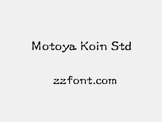 Motoya Koin Std