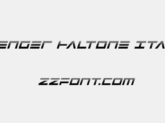 Avenger Haltone Italic