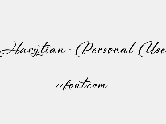 Harytian - Personal Use