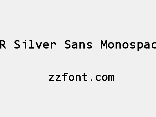 AR Silver Sans Monospace