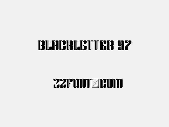 Blackletter 97