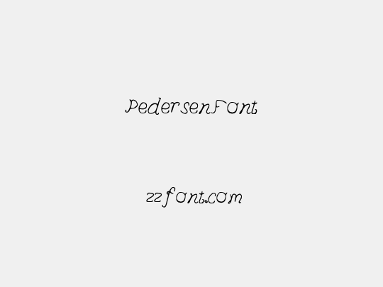 PedersenFont