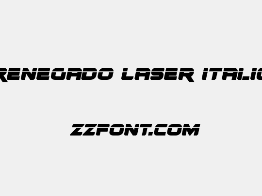Renegado Laser Italic