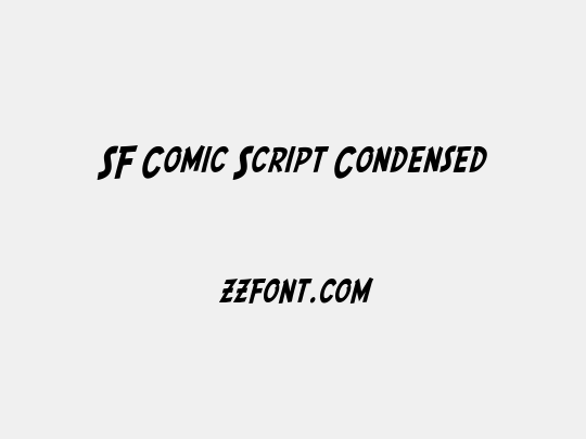 SF Comic Script Condensed
