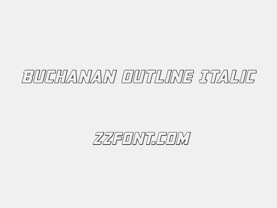 Buchanan Outline Italic