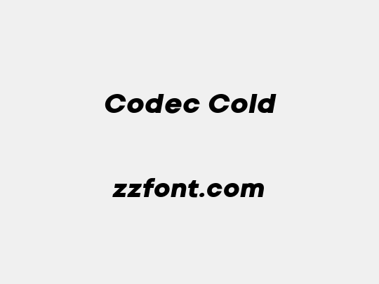 Codec Cold