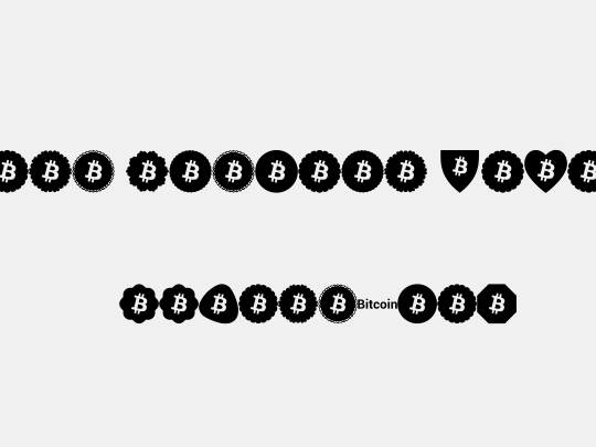Font Bitcoin Color