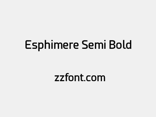 Esphimere Semi Bold
