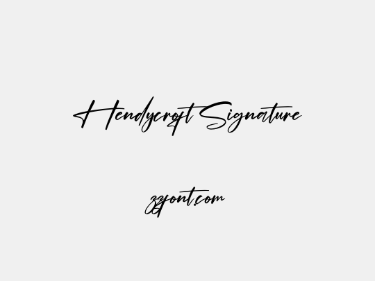 Hendycroft Signature