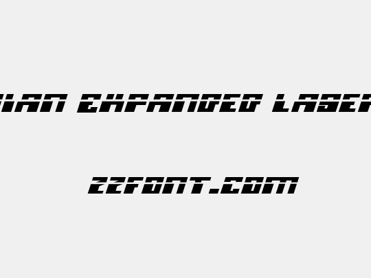 Micronian Expanded Laser Italic