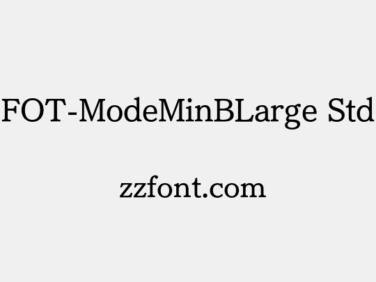 FOT-ModeMinBLarge Std