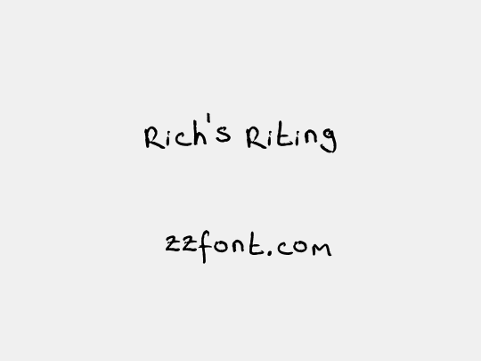 Rich's Riting