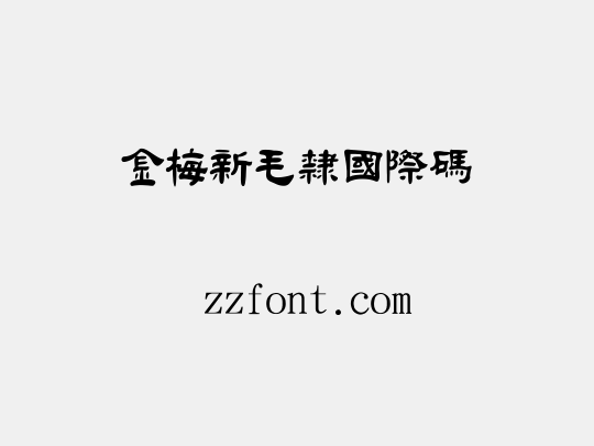 金梅新毛隸國際碼