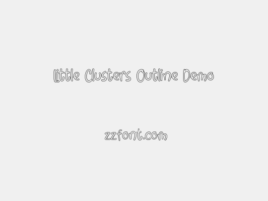 Little Clusters Outline Demo