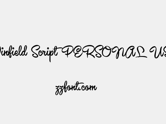 Winfield Script PERSONAL USE