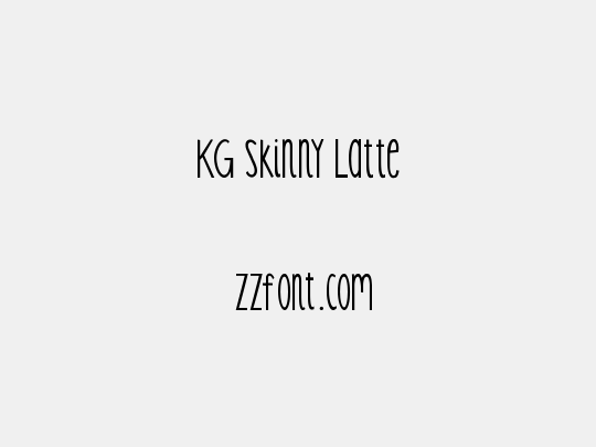 KG Skinny Latte