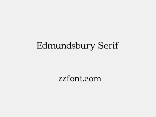Edmundsbury Serif