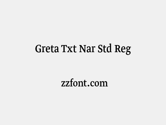 Greta Txt Nar Std Reg