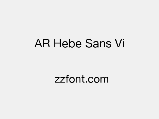 AR Hebe Sans Vi