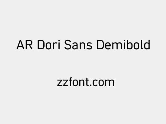 AR Dori Sans Demibold
