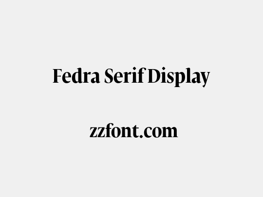 Fedra Serif Display