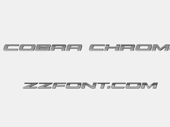 Classic Cobra Chrome Italic