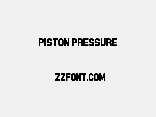Piston Pressure