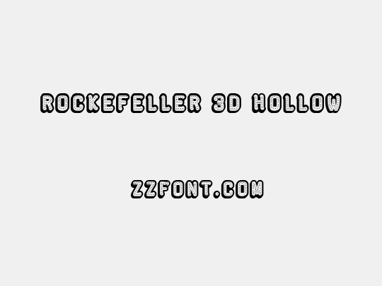 Rockefeller 3D Hollow