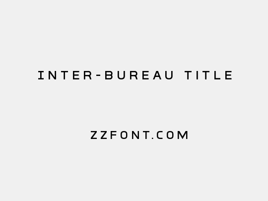 Inter-Bureau Title