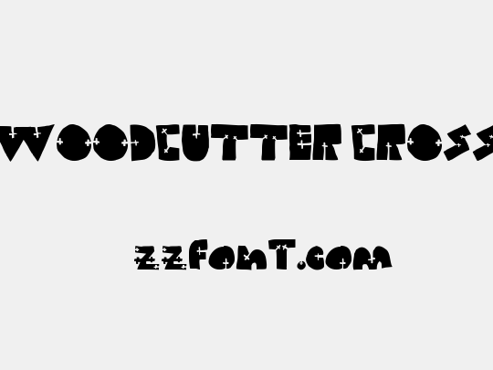WOODCUTTER CROSS