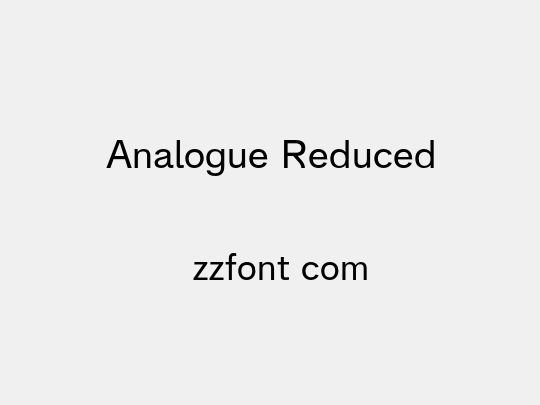 Analogue Reduced