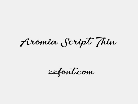 Aromia Script Thin