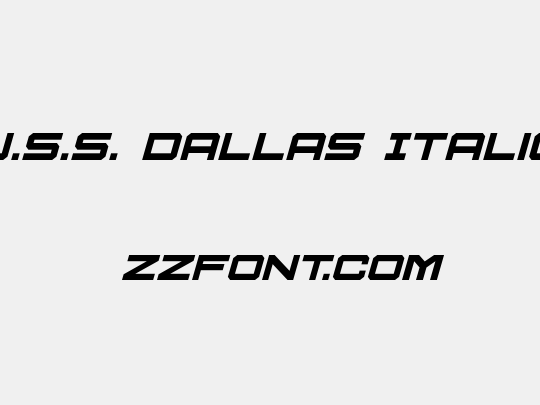 U.S.S. Dallas Italic