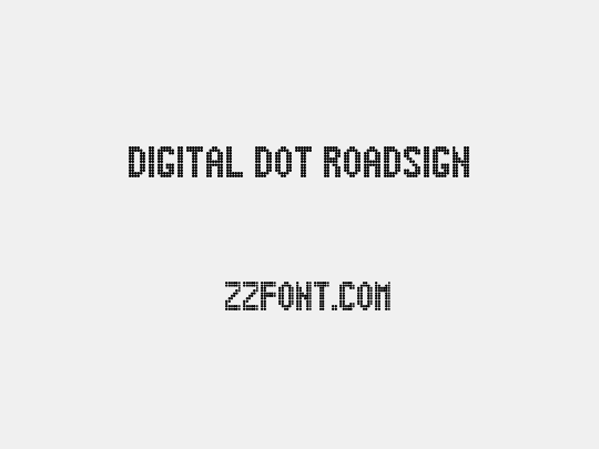 Digital Dot Roadsign