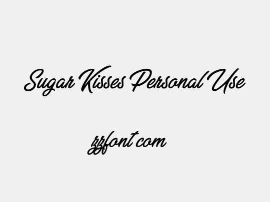 Sugar Kisses Personal Use