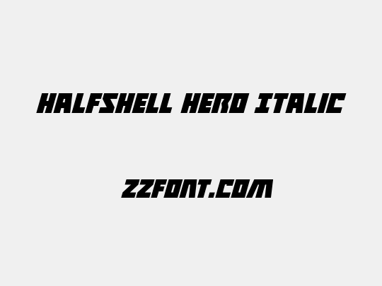 Halfshell Hero Italic