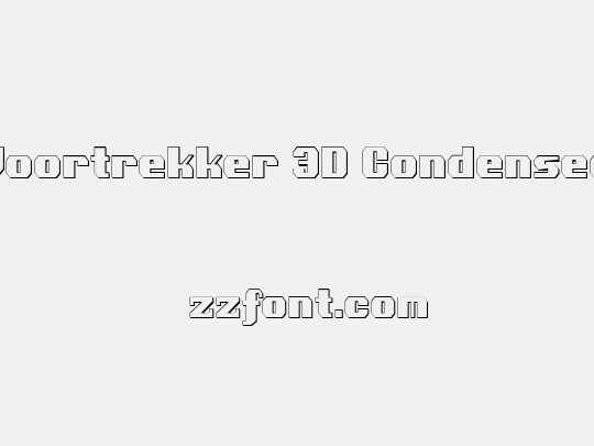 Voortrekker 3D Condensed