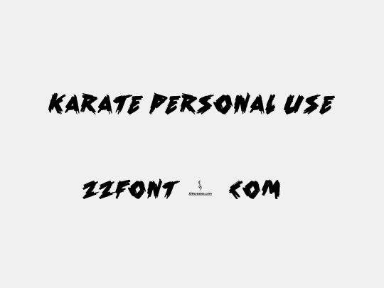 Karate Personal Use