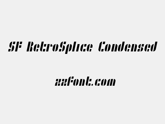 SF RetroSplice Condensed
