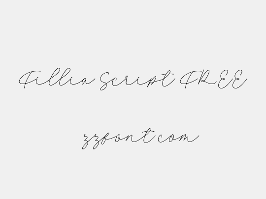 Fillia Script FREE