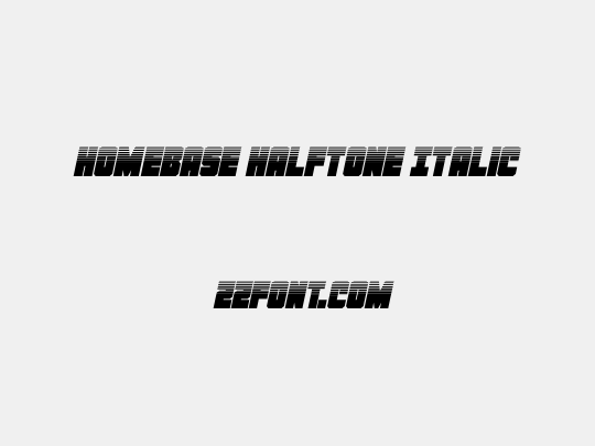 Homebase Halftone Italic