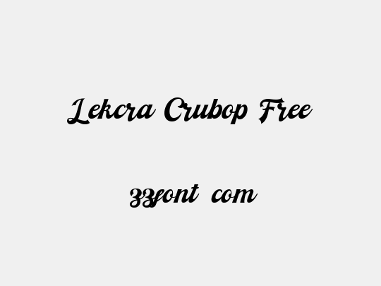 Lekcra Crubop Free