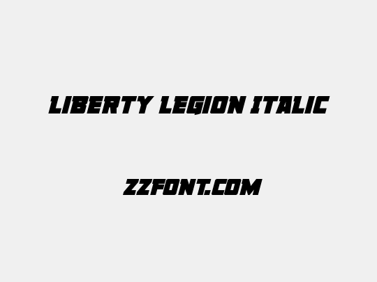 Liberty Legion Italic