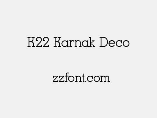 K22 Karnak Deco